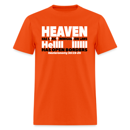 Heaven Has Strict Immigration Laws - orange