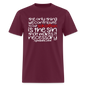 Only Thing We Contribute To Our Salvation - burgundy