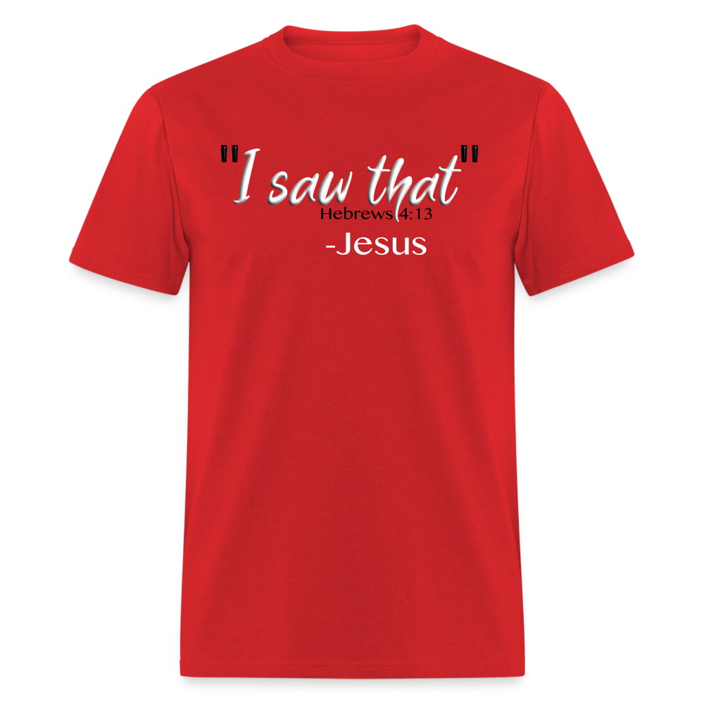 I Saw That - red