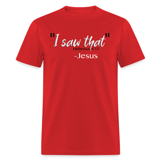 I Saw That - red