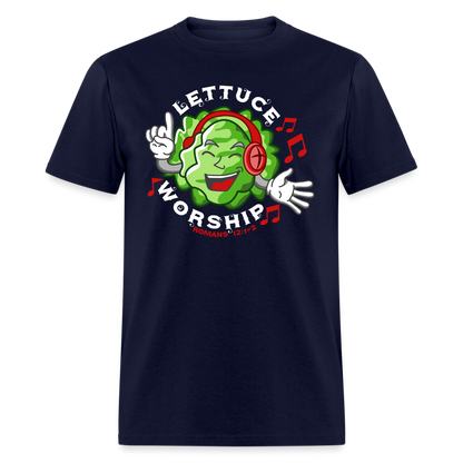 Lettuce Worship - navy