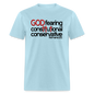 God Fearing Constitutional Conservative - powder blue