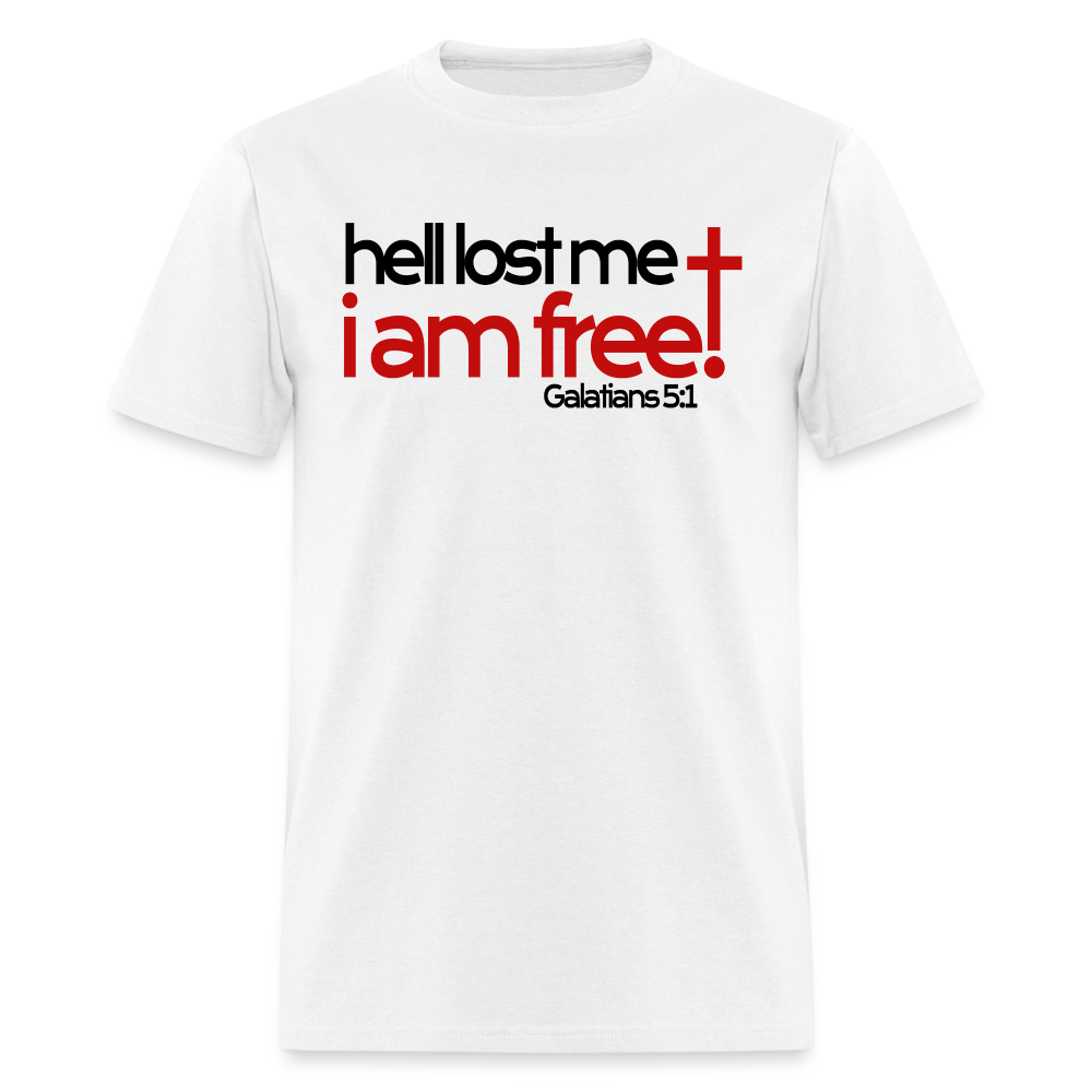 Hell Lost Me I Am Free - white