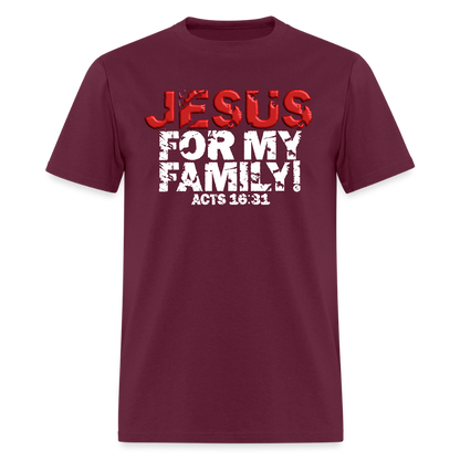 Jesus for My Family - burgundy