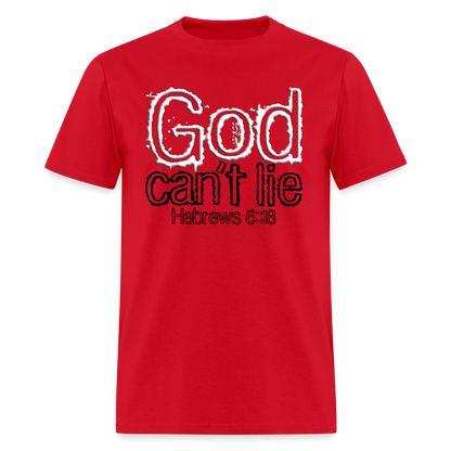 God Can't Lie - red