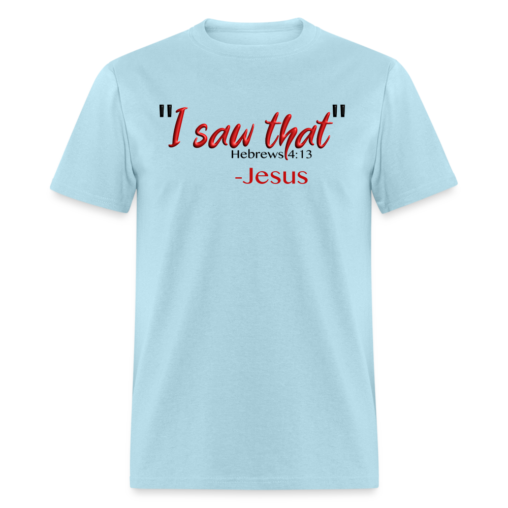 I Saw That - powder blue