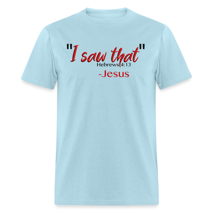 I Saw That - powder blue