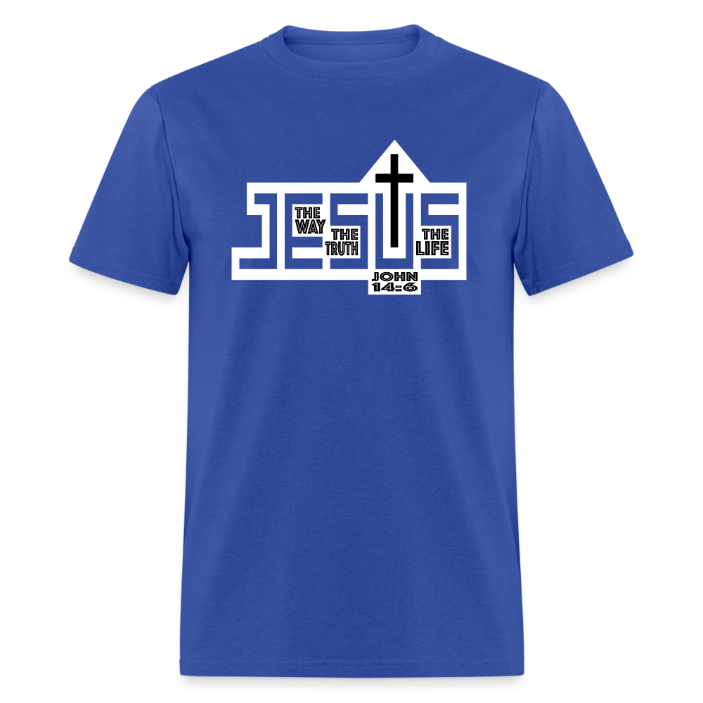 Jesus The Way Truth Life - royal blue