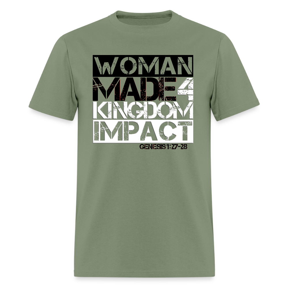Woman Made 4 Kingdom Impact - military green