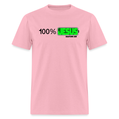 100% Jesus - pink