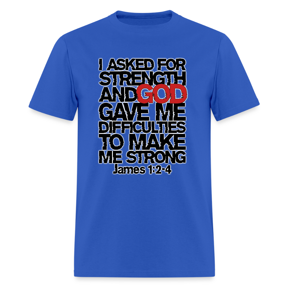 I Asked For Strength - royal blue