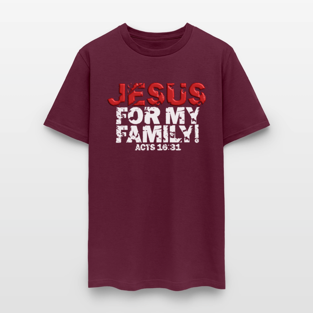 Jesus for My Family - burgundy