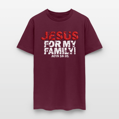Jesus for My Family - burgundy