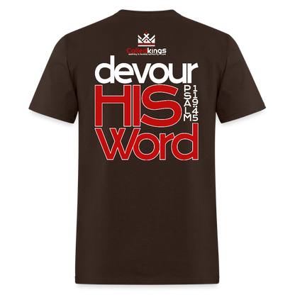 WTBSF? Devour His Word - brown