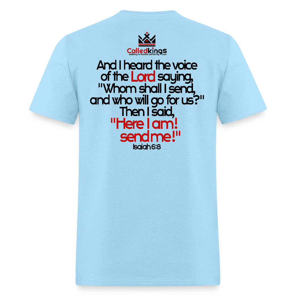 Here I am, send me - powder blue