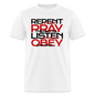 Repent Pray Listen Obey w/Scripture - white