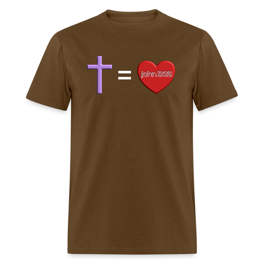 Cross = Love - brown