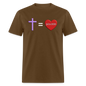 Cross = Love - brown
