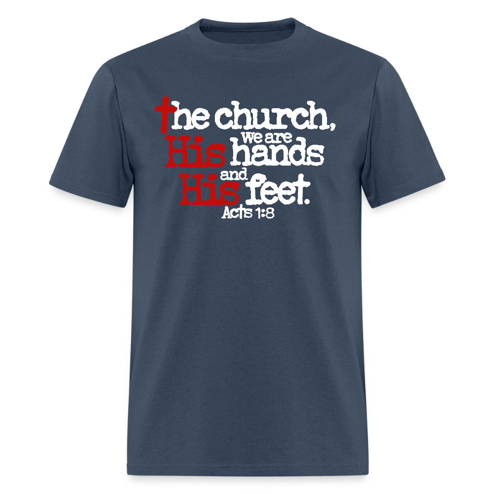 Church His Hands His Feet -  blue dusk