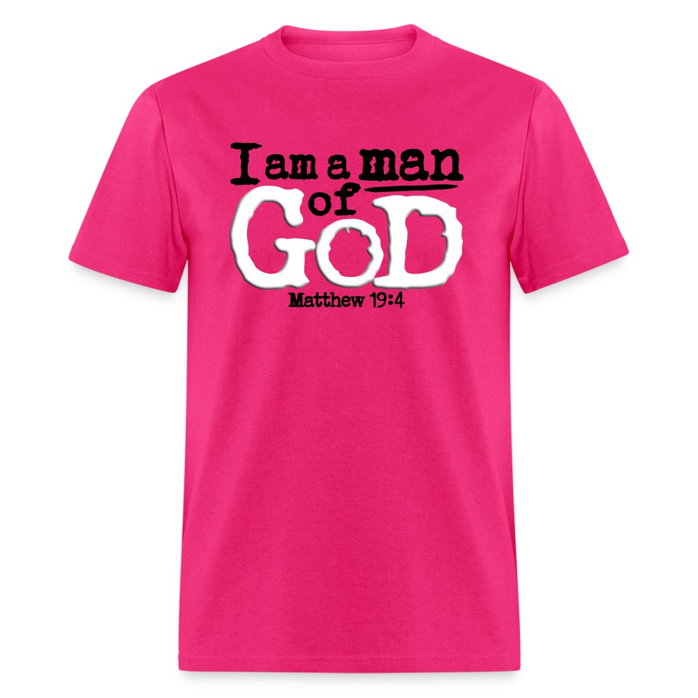 I Am a Man of God - fuchsia