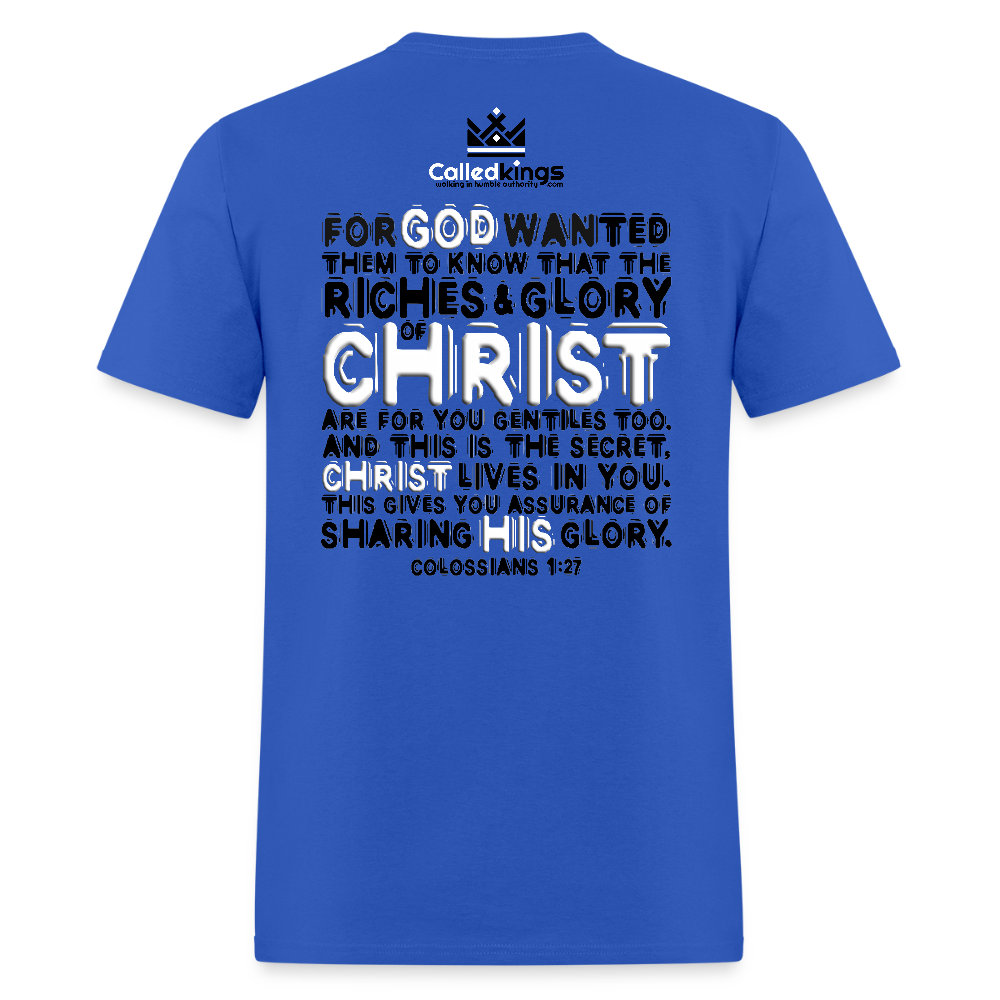 Godma Exixts Loudly In Me - royal blue
