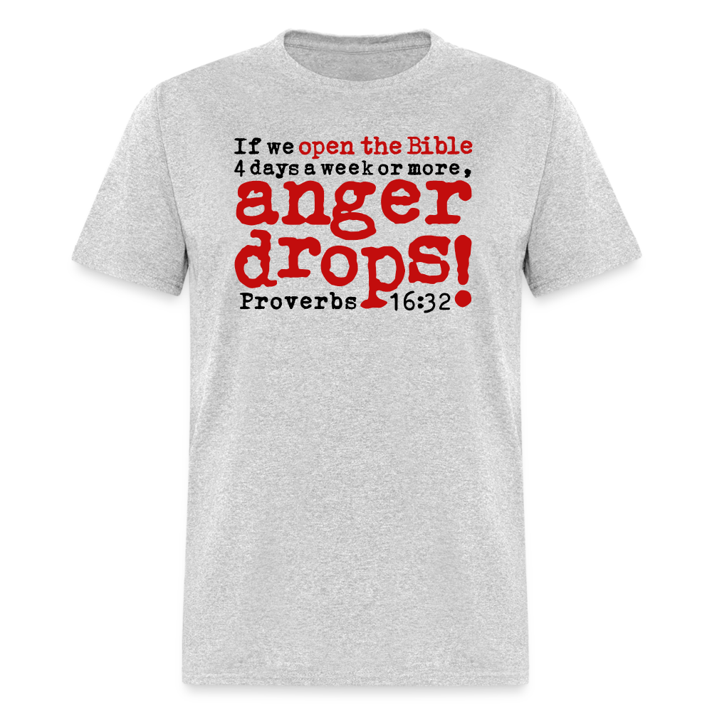Open Bible Anger Drops - heather gray