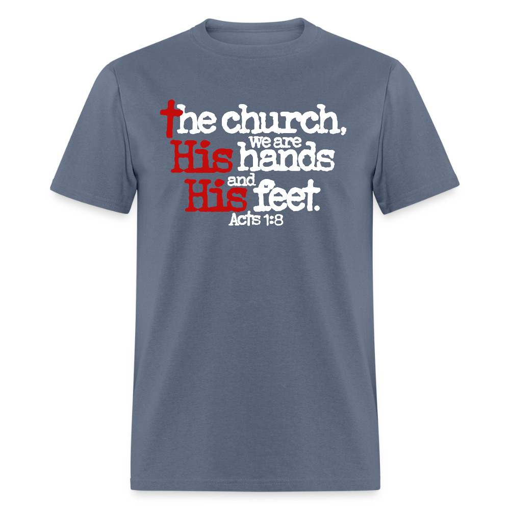 Church His Hands His Feet - denim