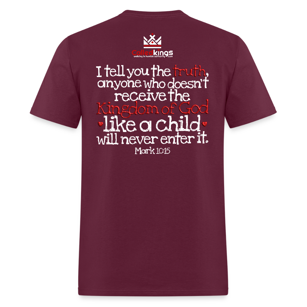 Childlike Faith - burgundy