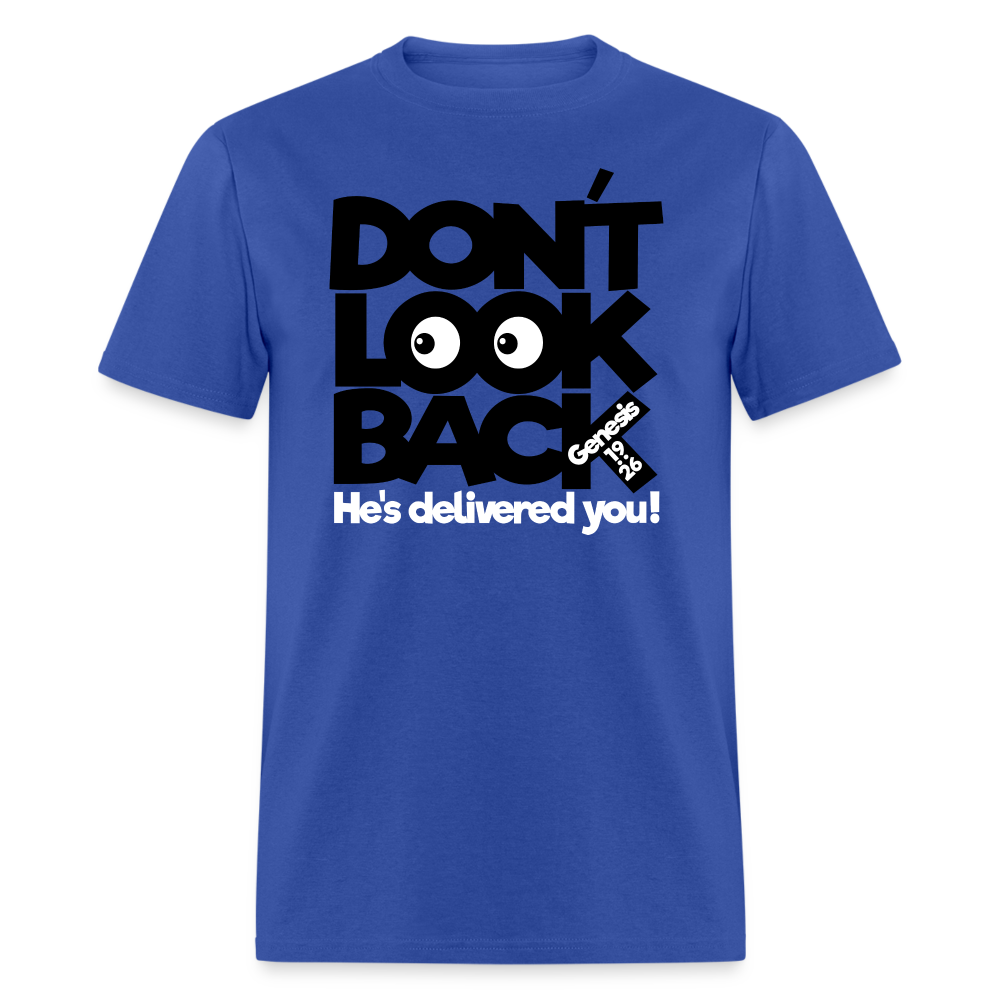 Don't Look Back - royal blue