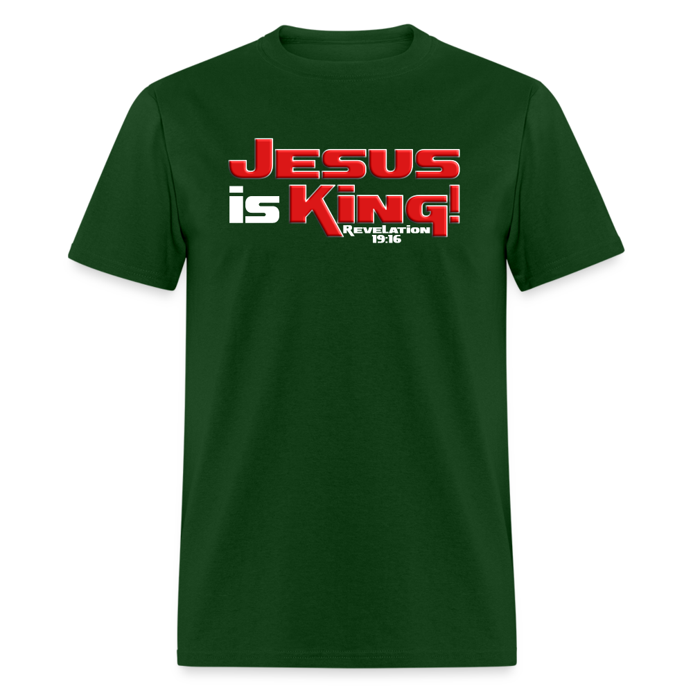 Jesus is King - forest green