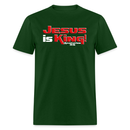 Jesus is King - forest green