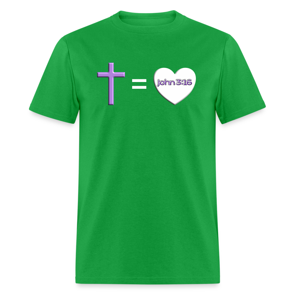 Cross = Love - bright green