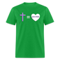 Cross = Love - bright green