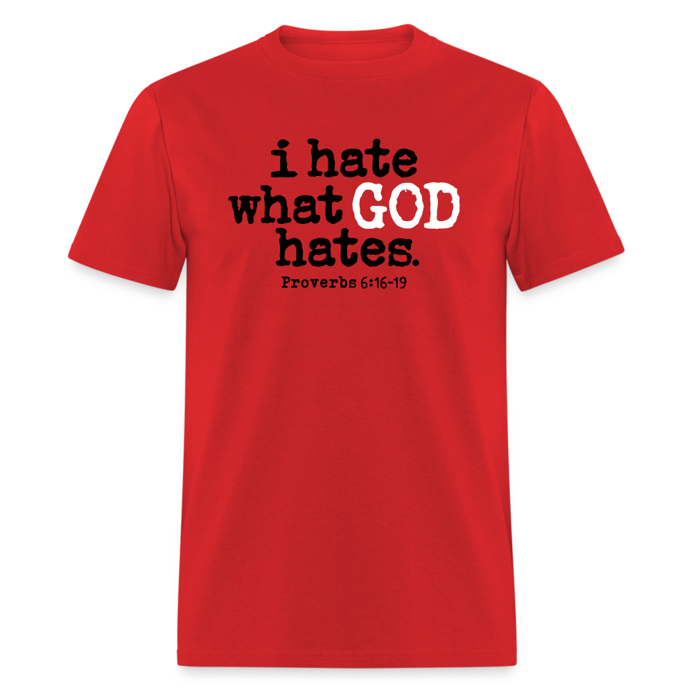 I Hate What God Hates - red