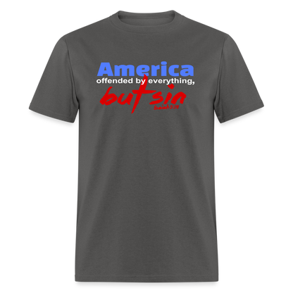 America Offended by Everything But Sin - charcoal