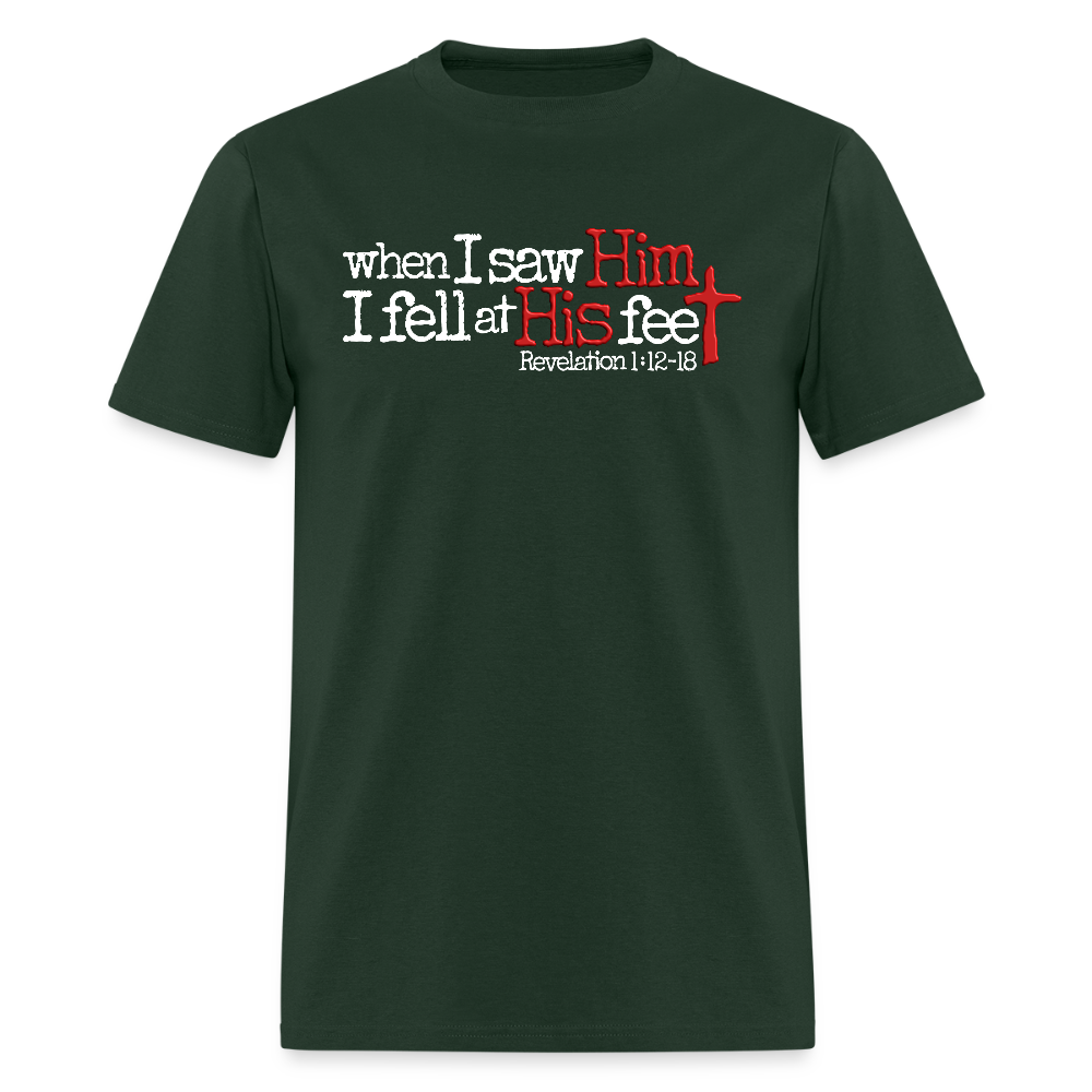 I Fell at His Feet - forest green