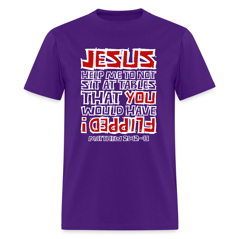 Jesus Flipped - purple