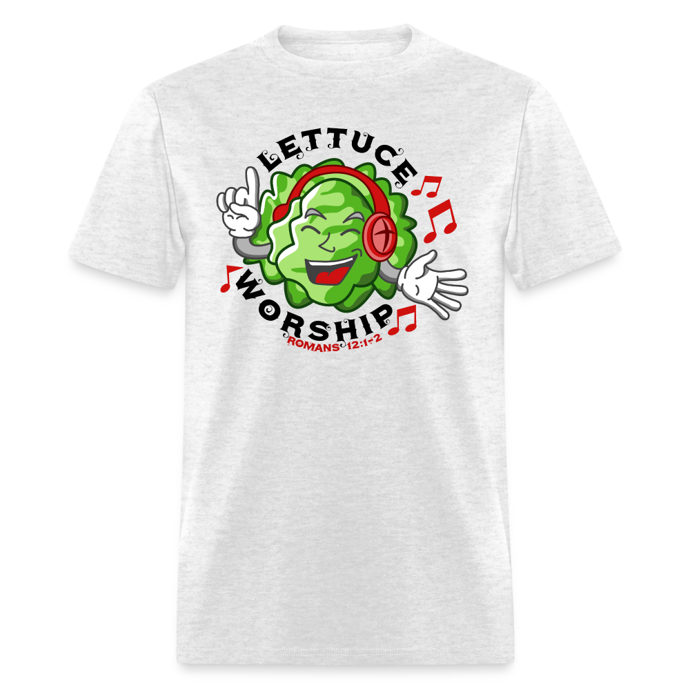 Lettuce Worship - light heather gray