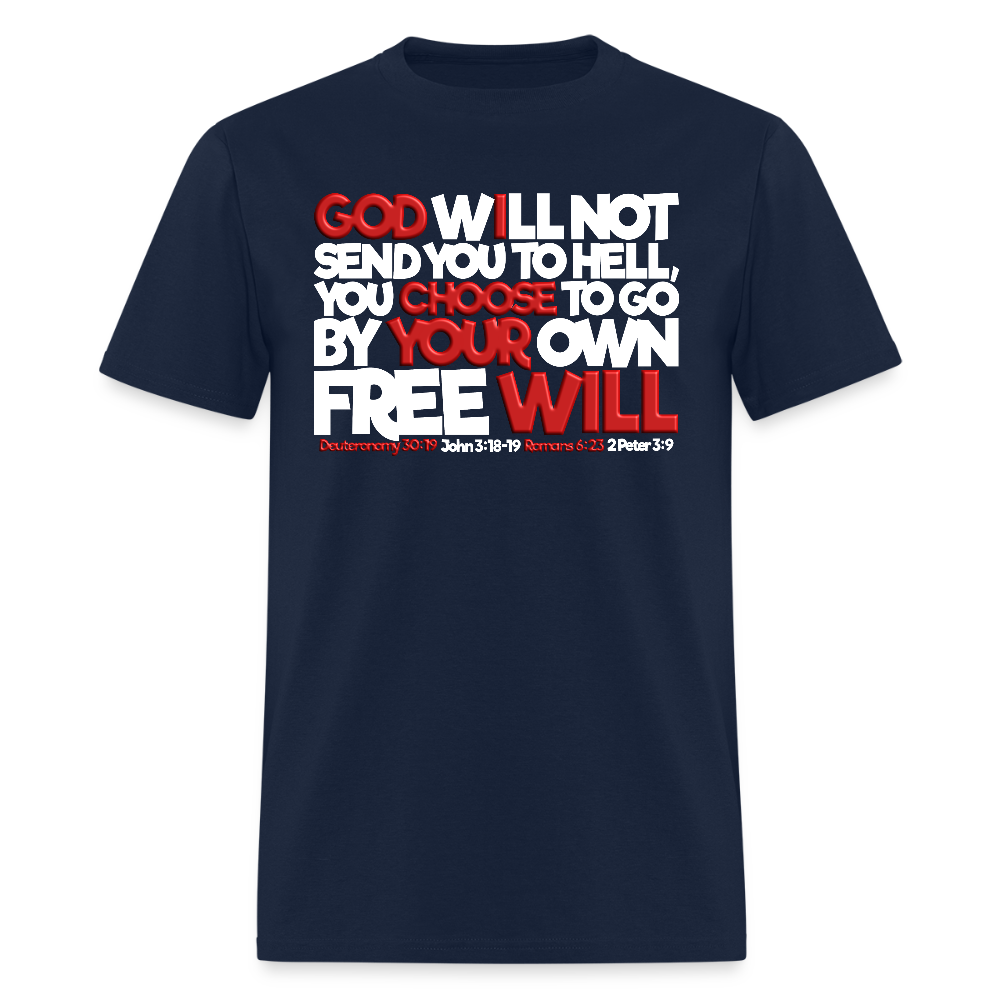 God Will Not Send You To Hell - navy