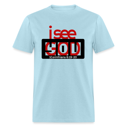 I See God in You - powder blue