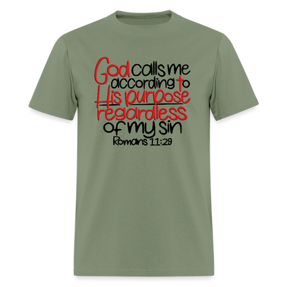 God Calls Me Regardless of My Sin - military green
