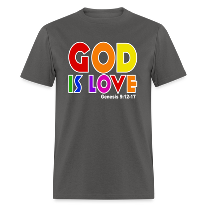 GOD is Love - charcoal