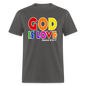 GOD is Love - charcoal