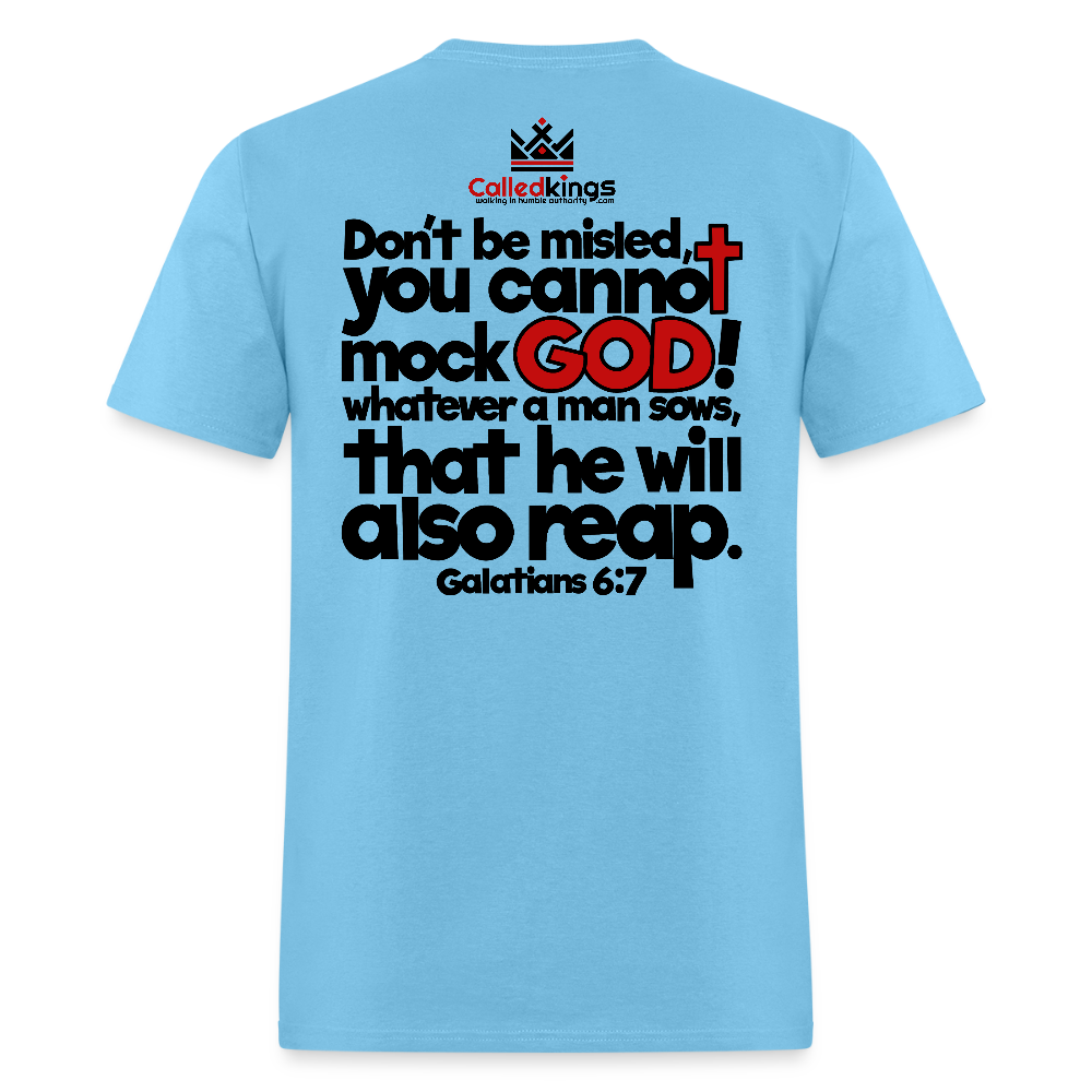 God Will Not Be Mocked - aquatic blue