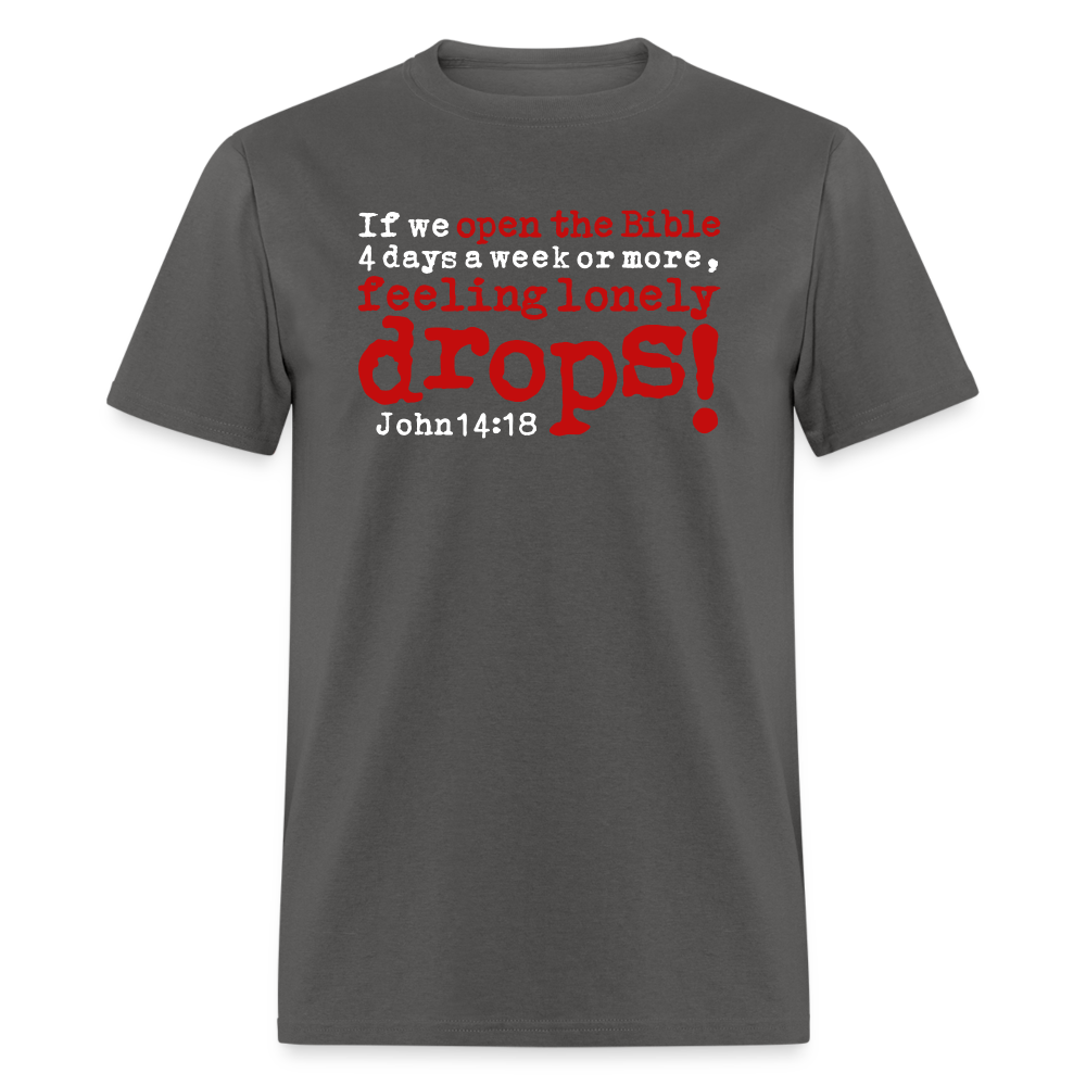 Open Bible Lonely Drops - charcoal
