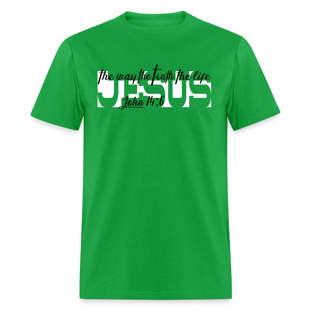 Jesus the Way Truth Life - bright green
