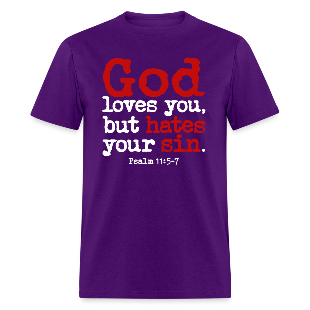 God Hates Sin - purple
