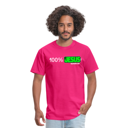 100% Jesus - fuchsia