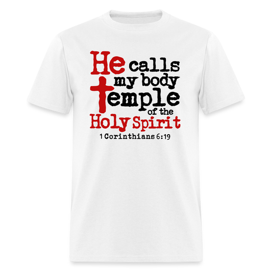 He Calls My Body Temple - white