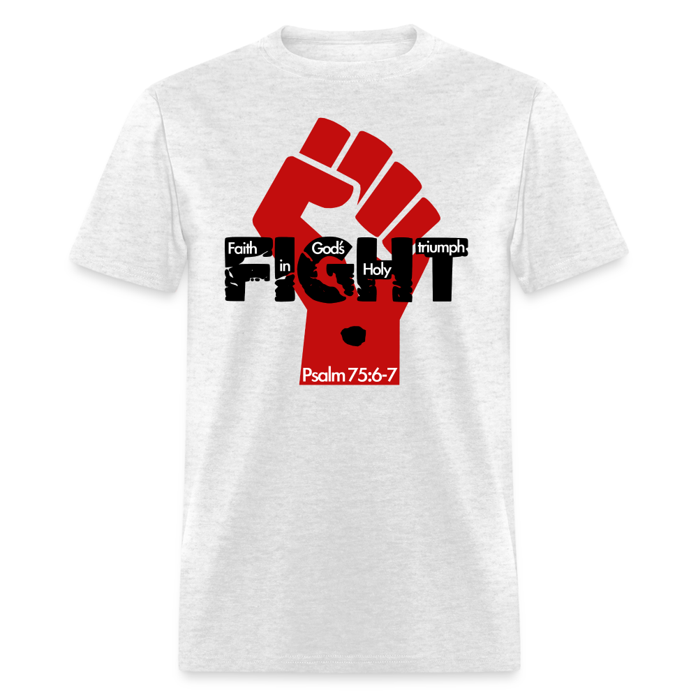 FIGHT with Fist - light heather gray